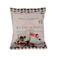 SEOUL COOKIE Strawberry Cookies & Cream Cookies (F) 50g x 12