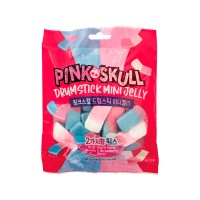 UNI Pink Skull Drumstick Mini Jelly 80g x 72