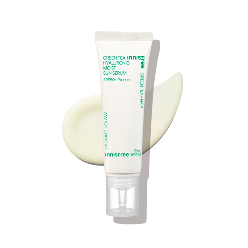 INNISFREE Green Tea Hyaluronic Moist Sun Serum SPF50+ PA++++ 50ml x 72