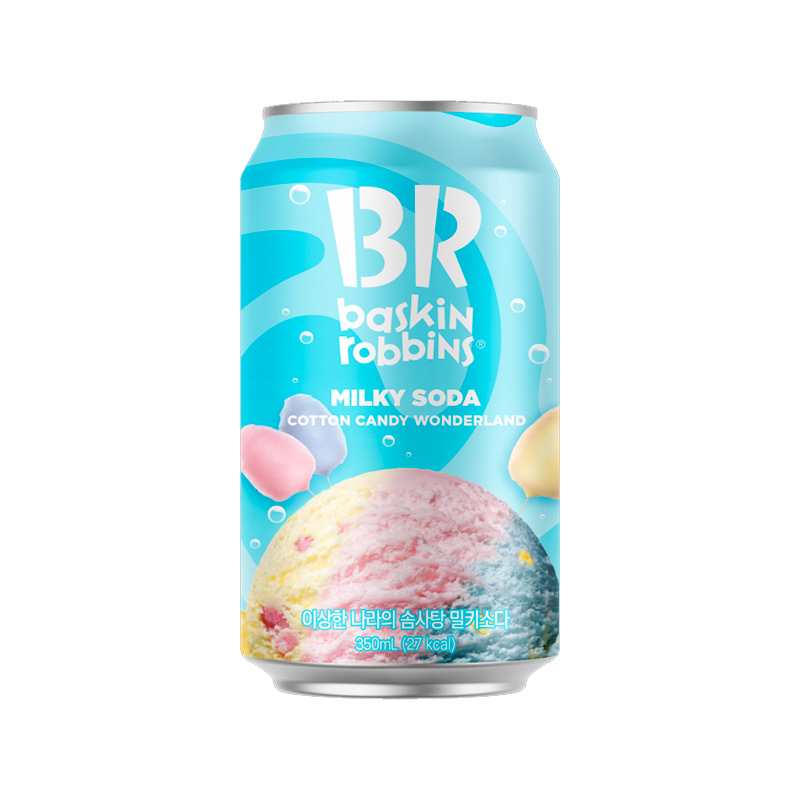 BR Cotton Candy Wonderland Milky Soda 350ml x 24