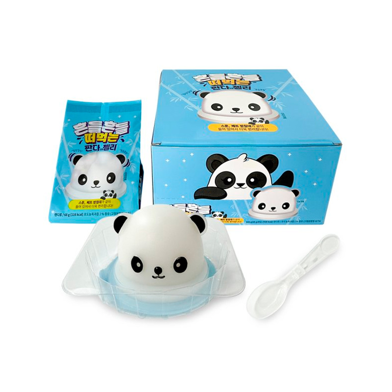 UNI Wobbly Panda Shaped Jelly 68g x 64