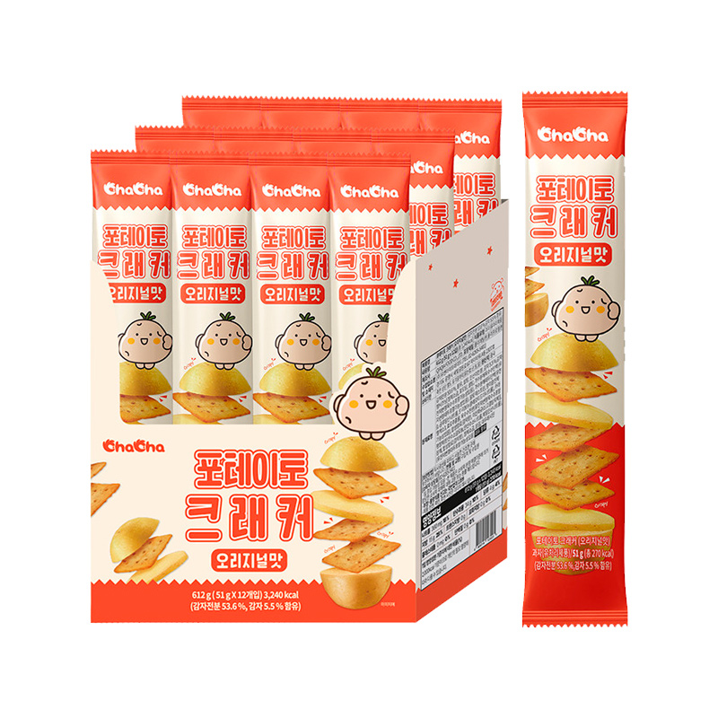 UNI Chacha Potato Crackers Original 51g x 48