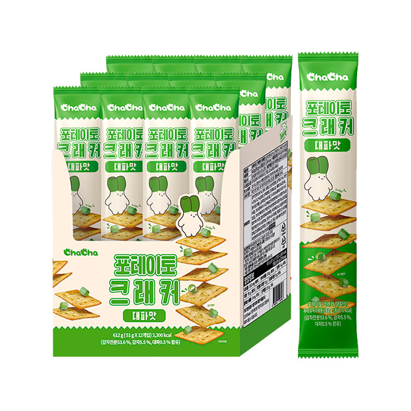UNI Chacha Potato Crackers Green Onion Flavor 51g x 48