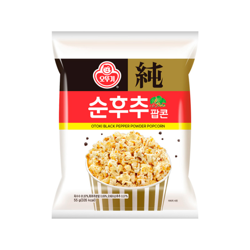 OTTOGI Black Pepper Powder Popcorn 55g x 12