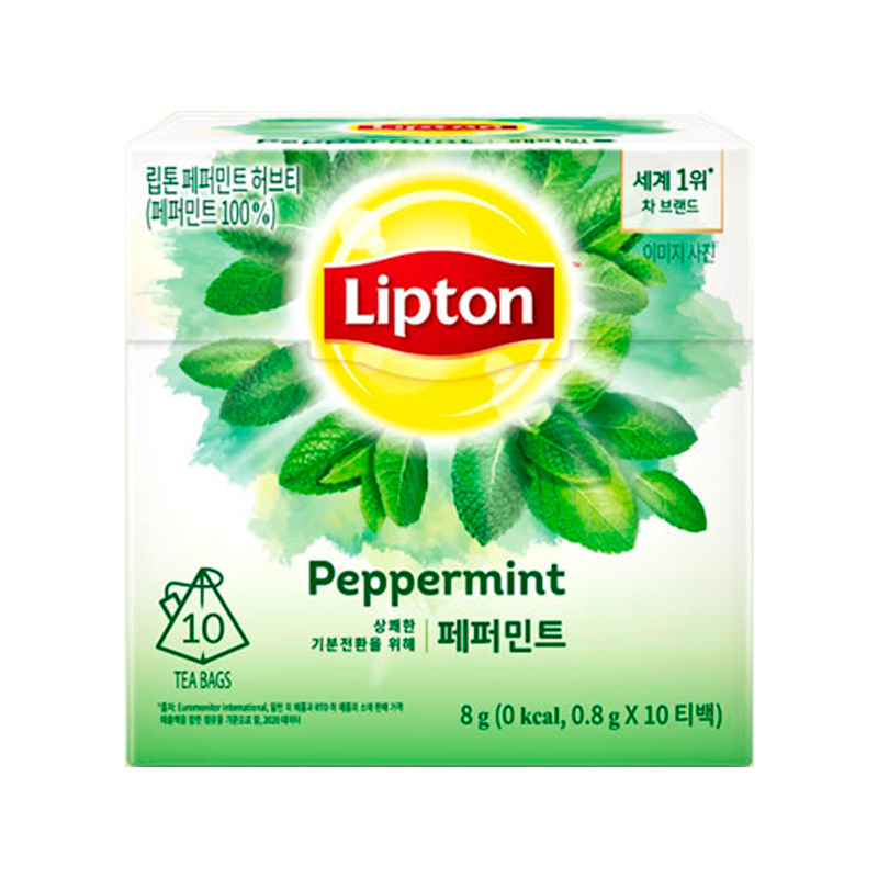 LOTTE CHILSUNG Lipton Peppermint Herbal Tea 0.8g x 10p x 20