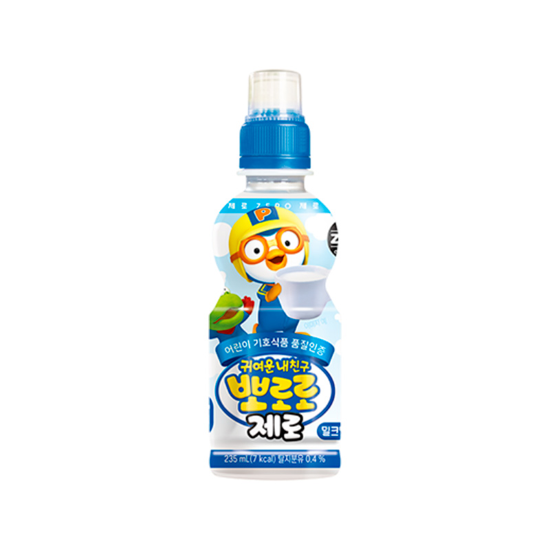 PALDO Pororo Zero Kids Beverage Milk Flavor 235ml x 24
