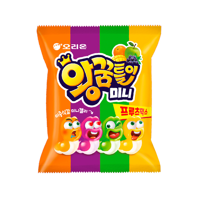 ORION Worm Shape Mini Fruit Mix Jelly 75g x 36