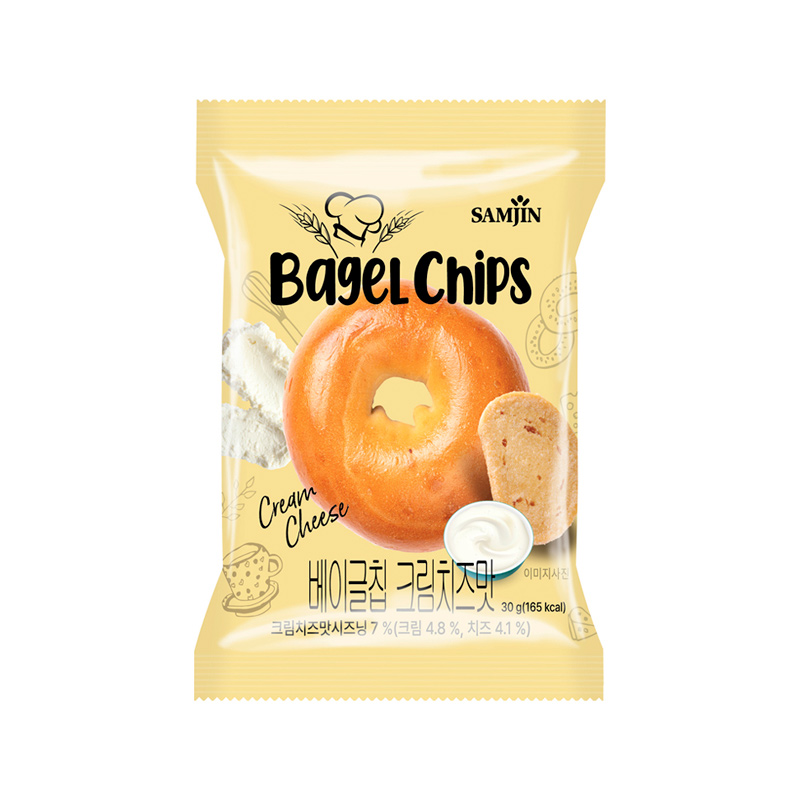SAMJIN Bagel Chips Cream Cheese 30g x 24
