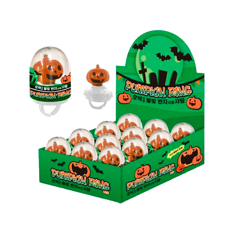 NAMU Halloween Pumpkin Light Ring Candy 10g x 360