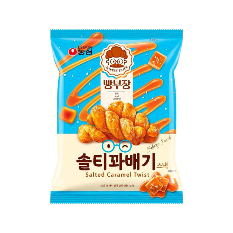 NONGSHIM Bakery Snack Salted Caramel Twist 55g x 16